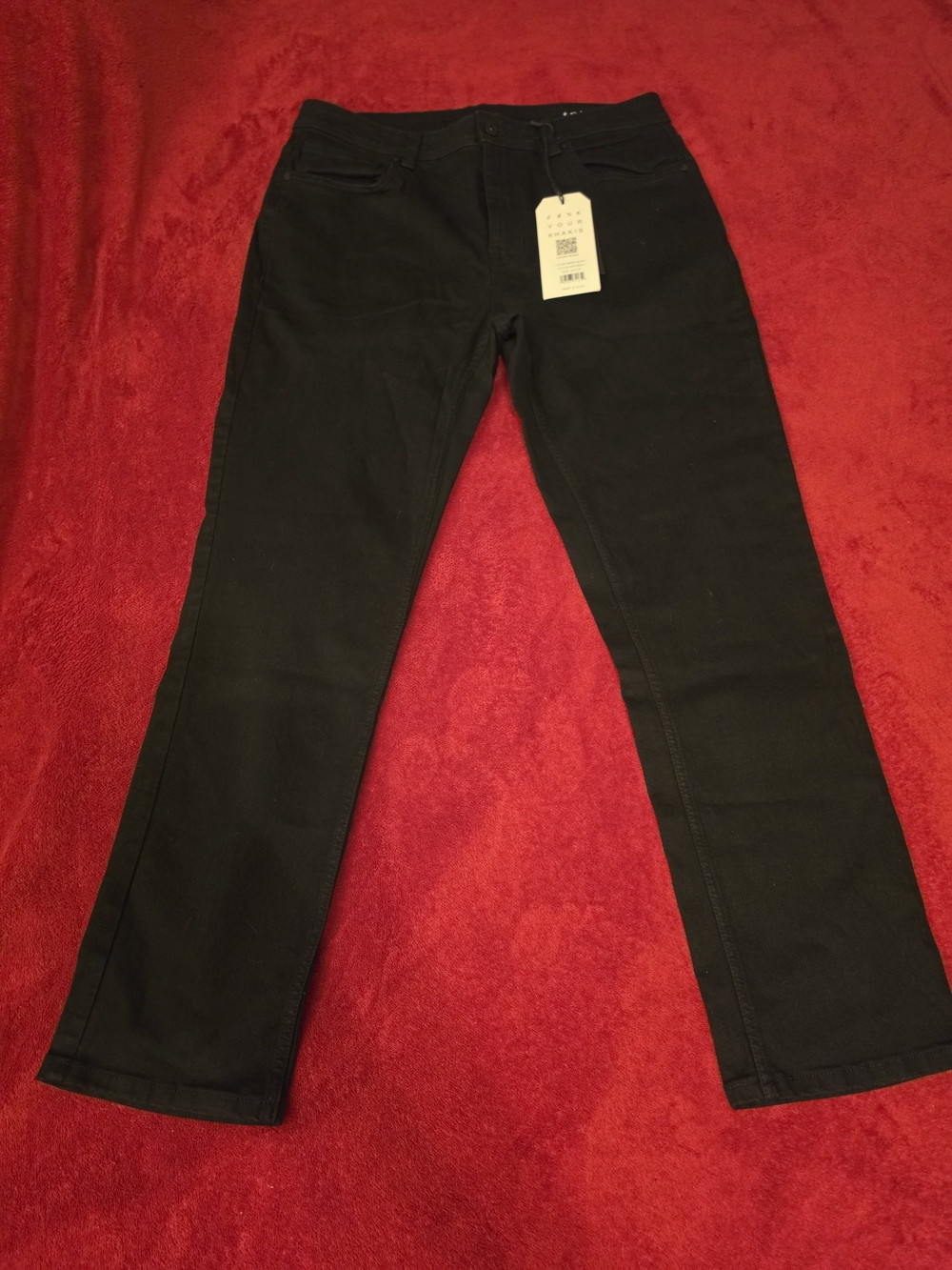 NWT The Perfect Jean Bandit Black Stretch Denim Jeans 34x30